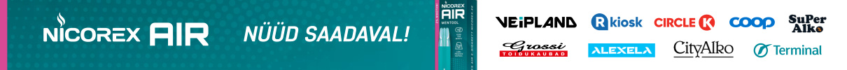 Nicorex AIR Mentool müügikohad hulgis al 22.08