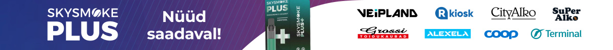 SKYsmoke Plus Mentool müügikohad hulgis al 22.07