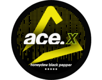 SNUS Nicotine pouches <br> ACE X <br> Honeydew Black Pepper