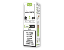 E-liquid <br> NICOREX ELEMENT <br> 50VG/50PG <br> 4mg -> 3mg