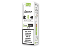 E-liquid <br> NICOREX ELEMENT <br> 50VG/50PG <br> 8mg -> 6mg