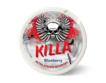 SNUS Nikotiinipadjad <br> KILLA <br> Blueberry Extreme