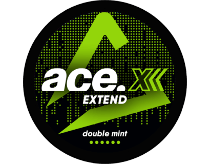 SNUS Nikotiinipadjad  ACE X  Double Mint Extend 