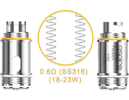 Aspire PockeX  0,6 ohm