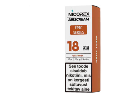 Nicorex Epic West Toba e-liquid with nicotine salt