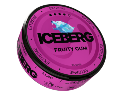 SNUS Nikotiinipadjad Iceberg Fruity Gum Extreme