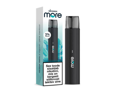 Nicorex More e-sigaret   Jäine Mentool 2%
