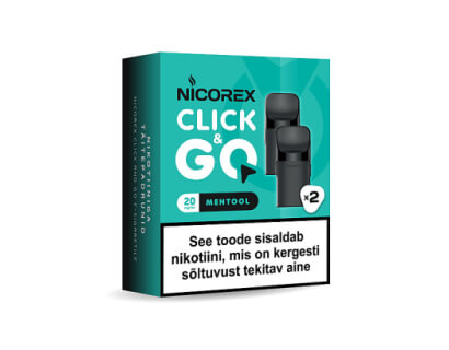 Nicorex Click & GO kapslid 2pakk (mentool)