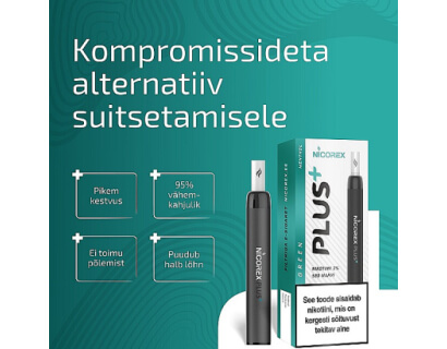 Nicorex Plus+ GREEN  e-cigarette