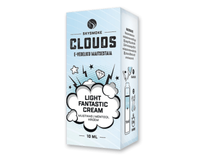 E-vedeliku maitsestaja  LIGHT FANTASTIC CREAM  "SKYsmoke Clouds"