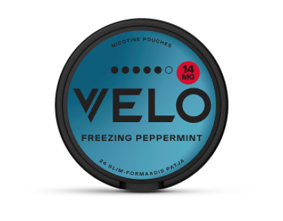 SNUS Nicotine Pouches VELO Freezing Peppermint 14 mg