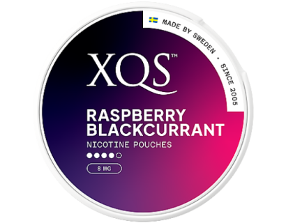 SNUS nikotiinipadjad XQS Raspberry Blackcurrant 