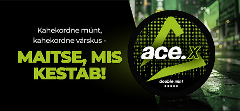 ACE X Double Mint: sujuv nikotiinilöök ja rikkalik mündimaitse