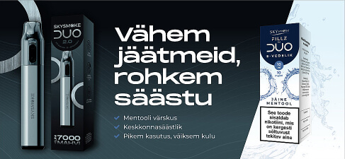 FILLZ jäine mentool ja SKYsmoke DUO 2.0 – uued tooted Veiplandis