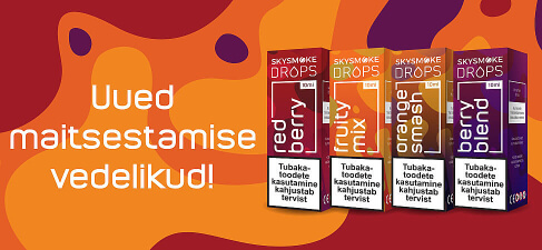 Uued Skysmoke Drops maitsestamise vedelikud 