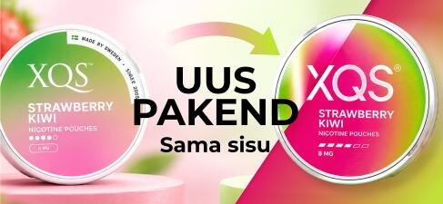 XQS nikotiinipadjad uues pakendis – uus välimus, sama sisu